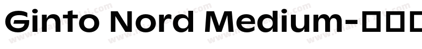 Ginto Nord Medium字体转换